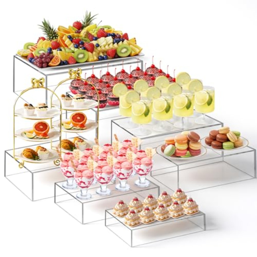 Display Risers Set - Conjunto de 7 Suportes Retangulares de