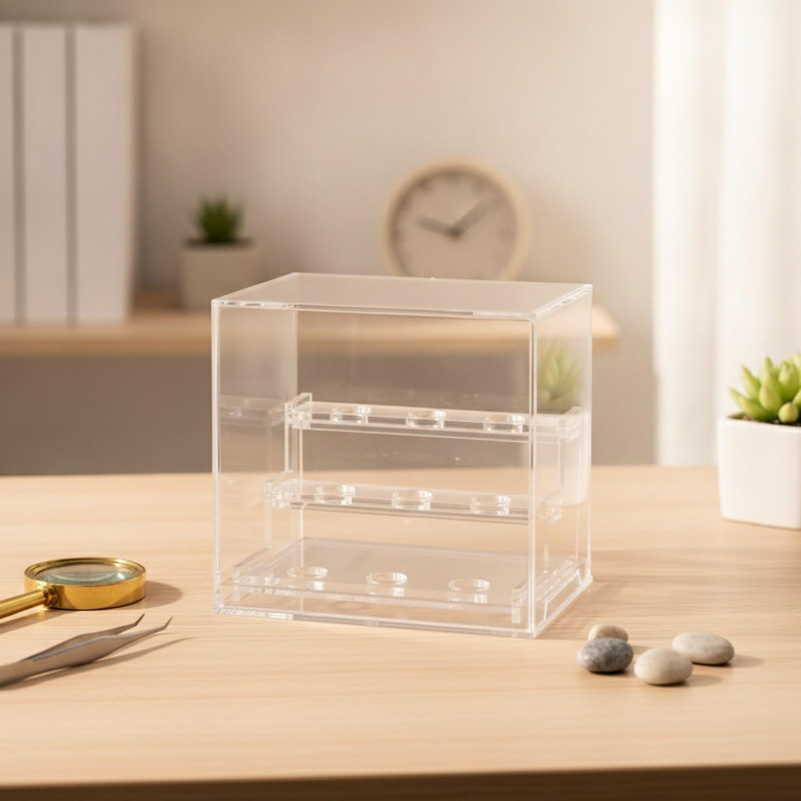 Vitrine de acrílico com três n - Display Case Acrylic avaliação e preço
